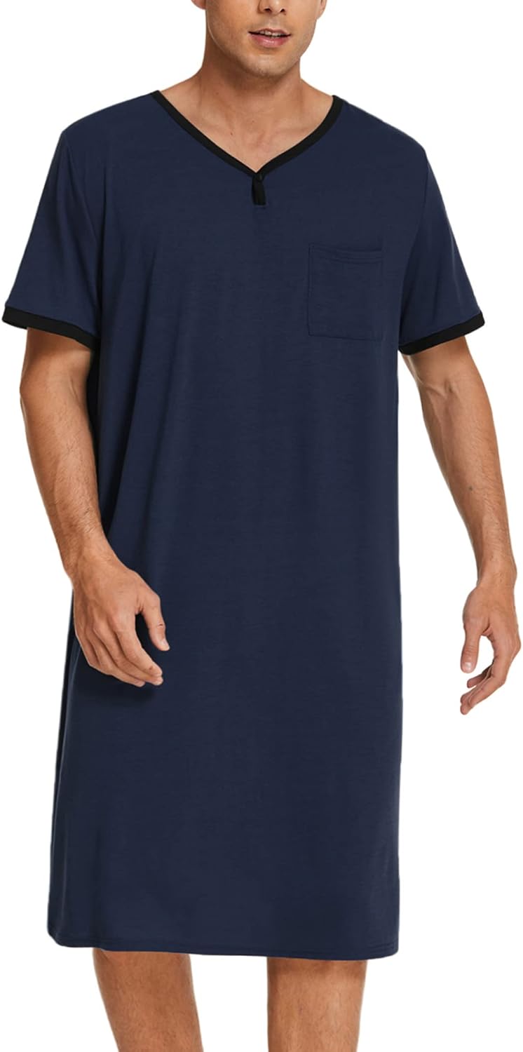Men's Comfortable Plus Size Short-Sleeve Collar Pajamas