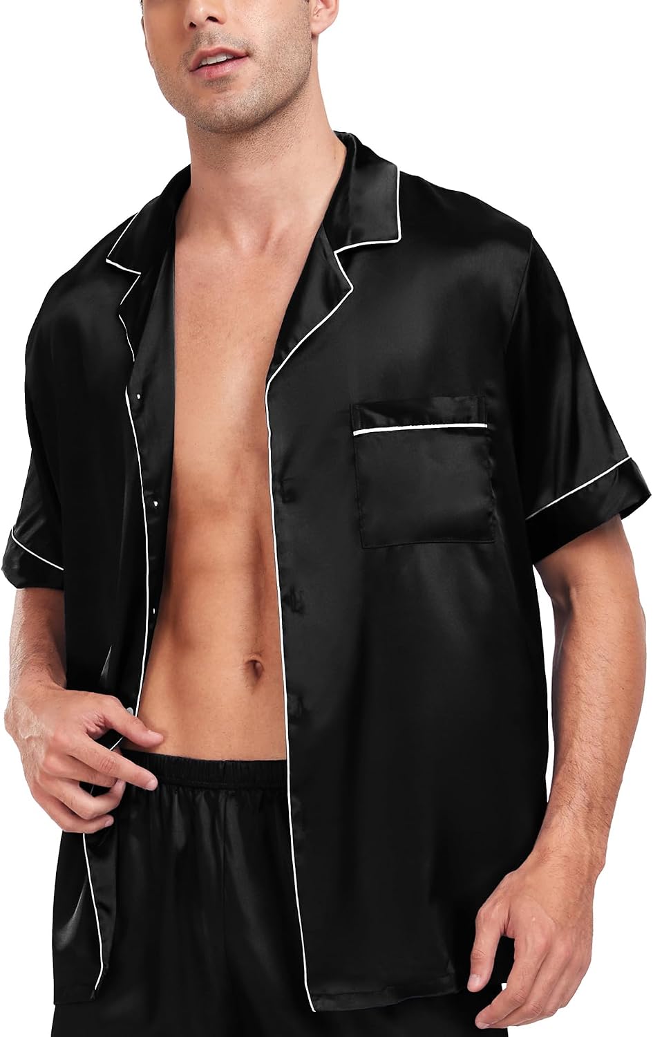 Men's Satin Silk Pajama Set - Image 2