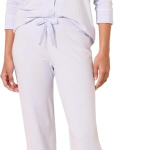 Women Cotton Modal Long-Sleeve Shirt and Full-Length Bottom Pajama Set