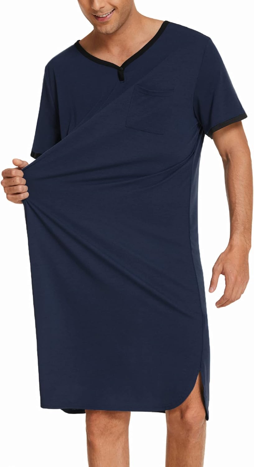 Men's Comfortable Plus Size Short-Sleeve Collar Pajamas - Image 2