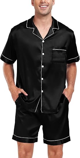 Men's Satin Silk Pajama Set