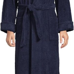 Men's Turkish Cotton Terry Cloth Long Bathrobe