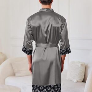 Men's Satin Bathrobe