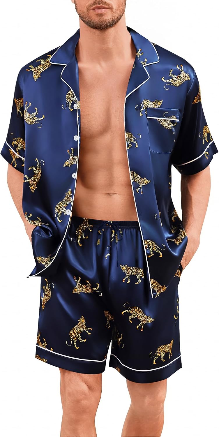 Men's Silk Pajama Set