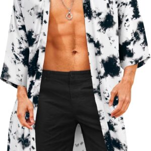Men's Lightweight Kimono-Style Bathrobe Jacket