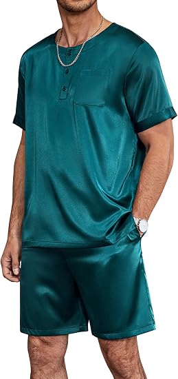 Men's Silk Satin Pajama Set - Image 2
