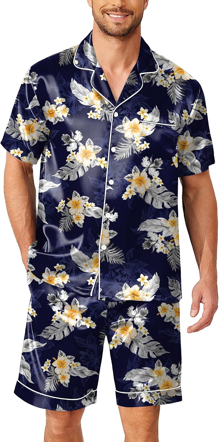 Men's Silk Satin Pajamas