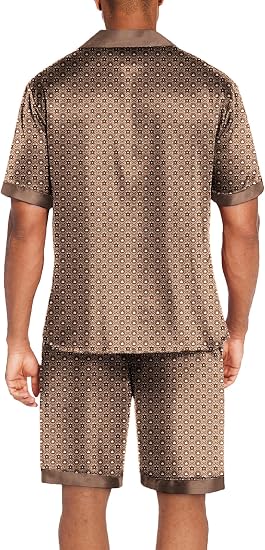 Men's Mulberry Silk Pajama Shorts Set - Image 2