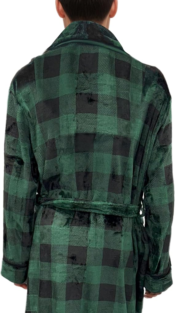 Luxury Men's Fleece Spa Bathrobe - Image 2