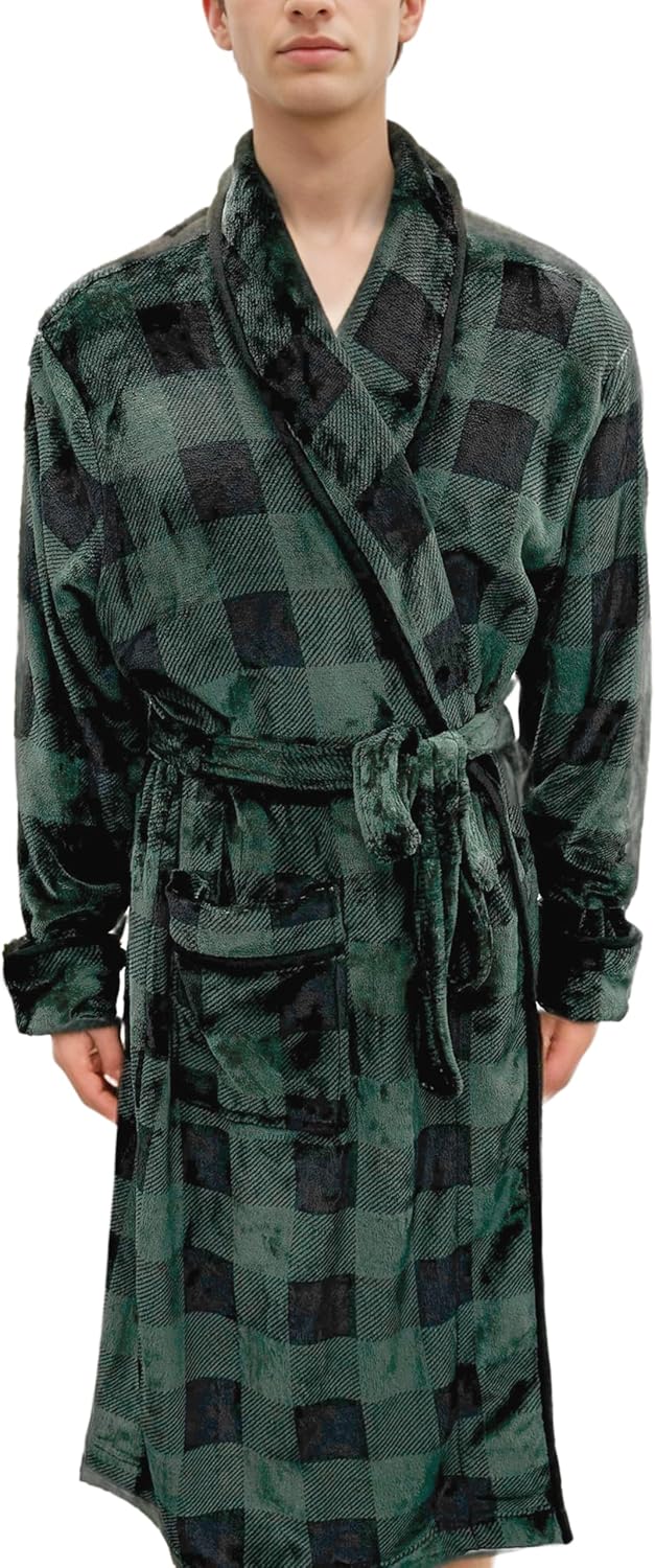 Luxury Men's Fleece Spa Bathrobe