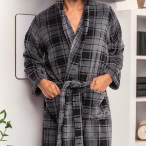 Men's Hooded Bathrobe